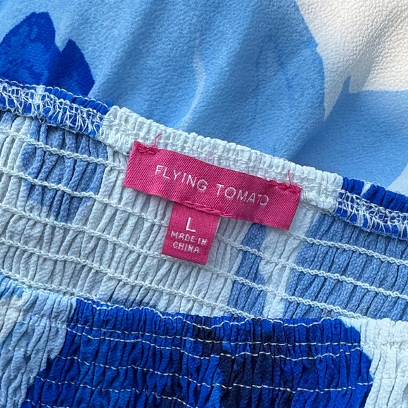 Flying Tomato Elegant Blue Floral Maxi Dress - Picture 4 of 5